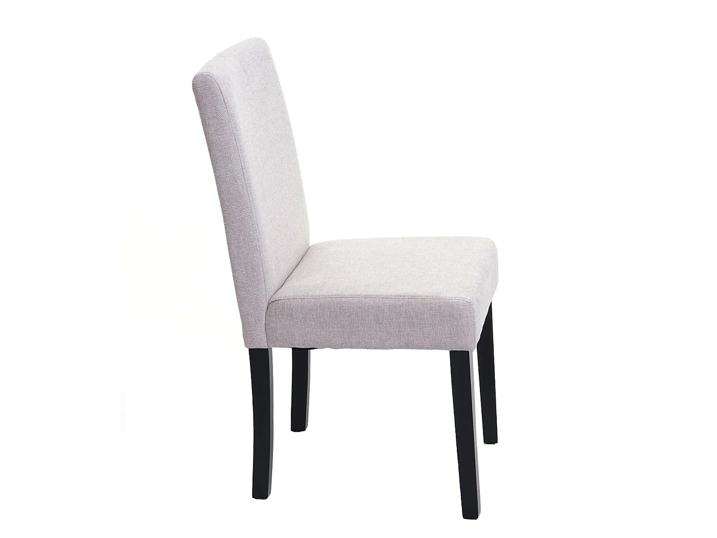 Chaise de salle à manger Littau (lot de 6),  textile, crème-beige, pieds foncés