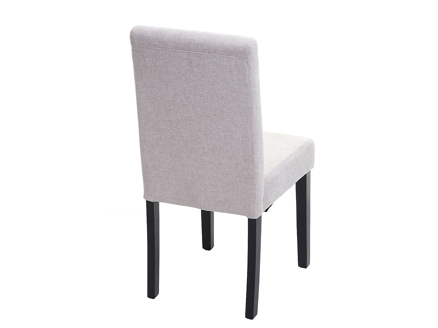 Chaise de salle à manger Littau (lot de 6),  textile, crème-beige, pieds foncés