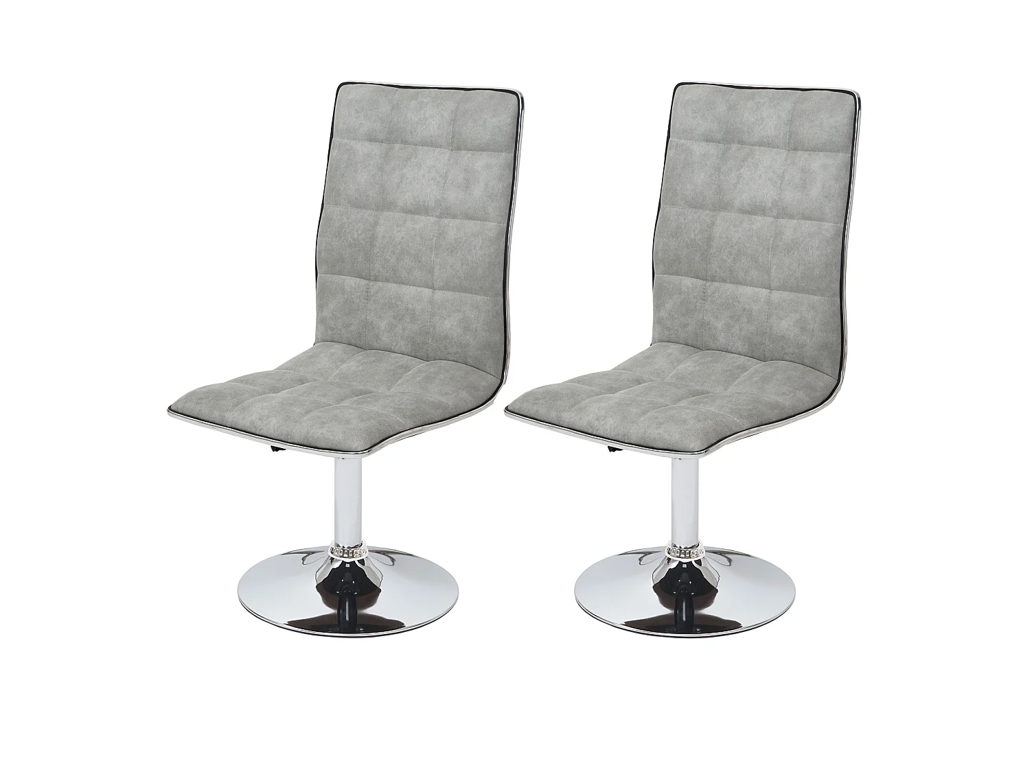 Chaise de salle à manger MCW-C41 (lot de 2),  vintage gris béton