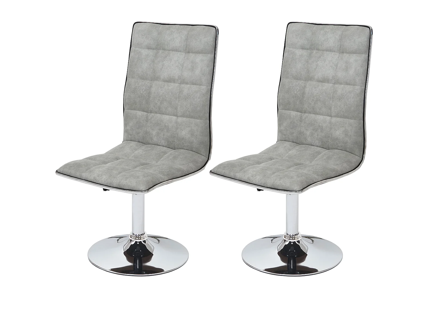 Chaise de salle à manger MCW-C41 (lot de 2),  vintage gris béton