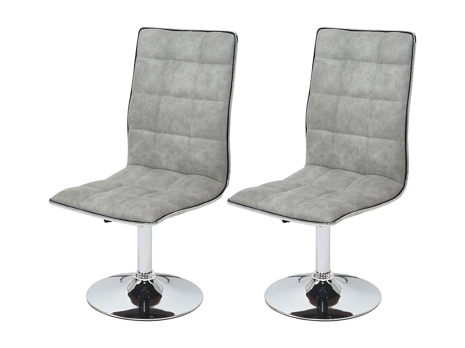 Chaise de salle à manger MCW-C41 (lot de 2),  vintage gris béton