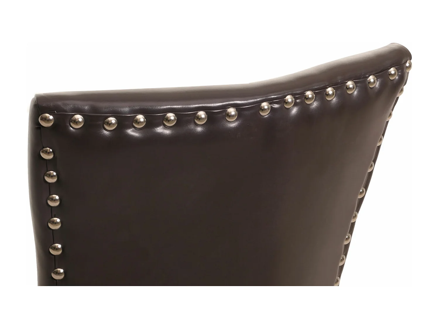 Chaise de salle à manger Edinburgh (lot de 6),  similicuir brun foncé, pieds foncés