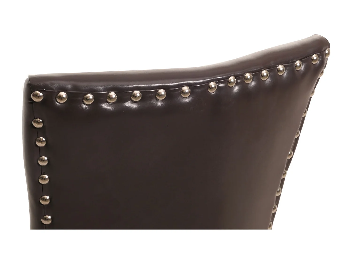 Chaise de salle à manger Edinburgh (lot de 6),  similicuir brun foncé, pieds foncés