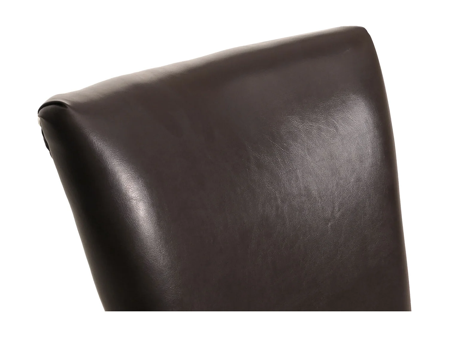 Edinburgh dining chairs (set of 6),  faux leather, brown, dark legs