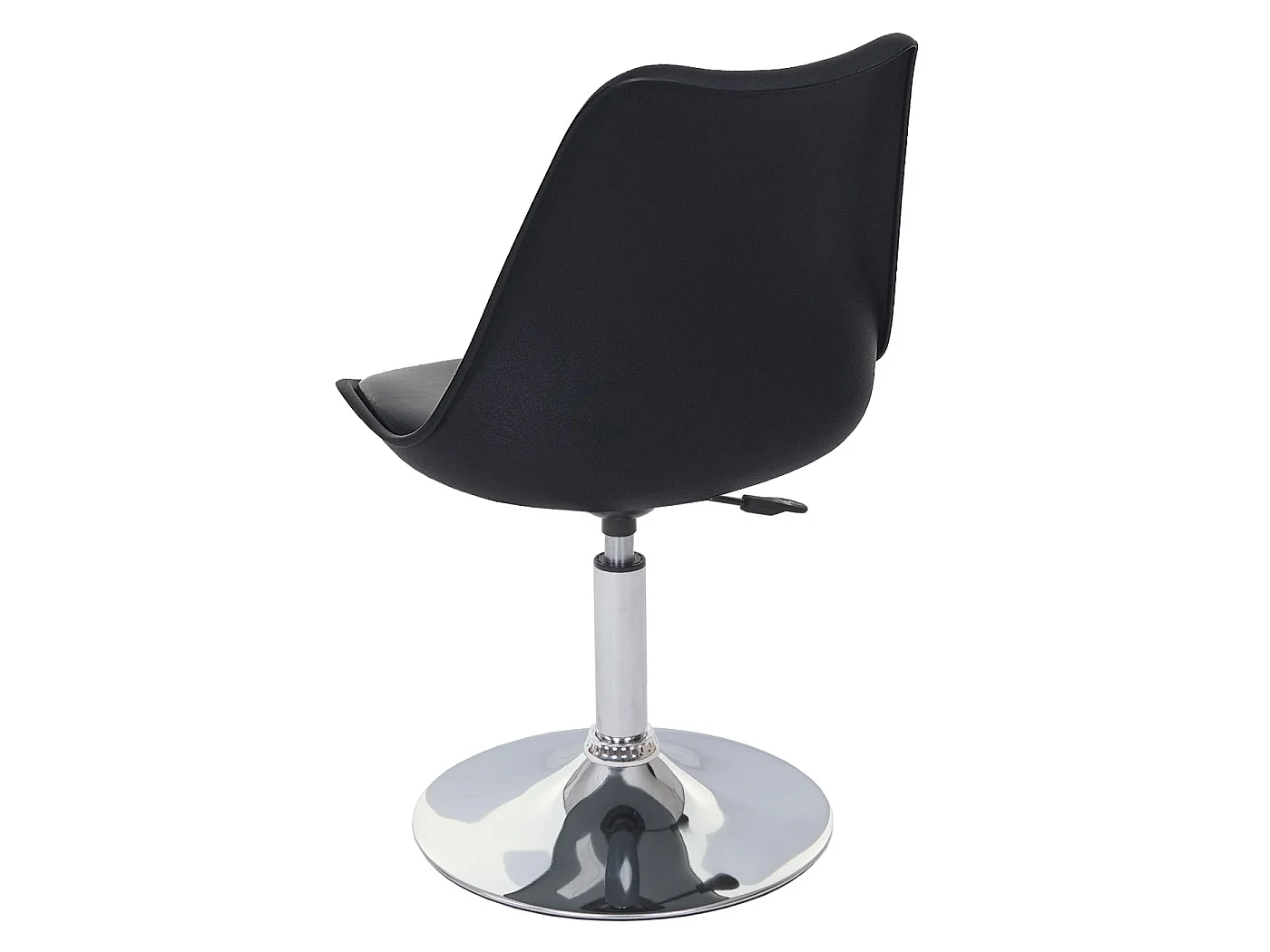 Eetkamerstoel Vaasa T501 (set van 6),  zwart, voet chroom