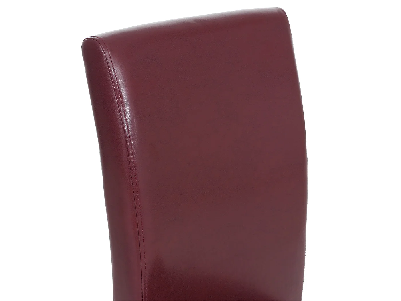 Eetkamerstoel Crotone (set van 6),  rood, lichtgekleurde poten