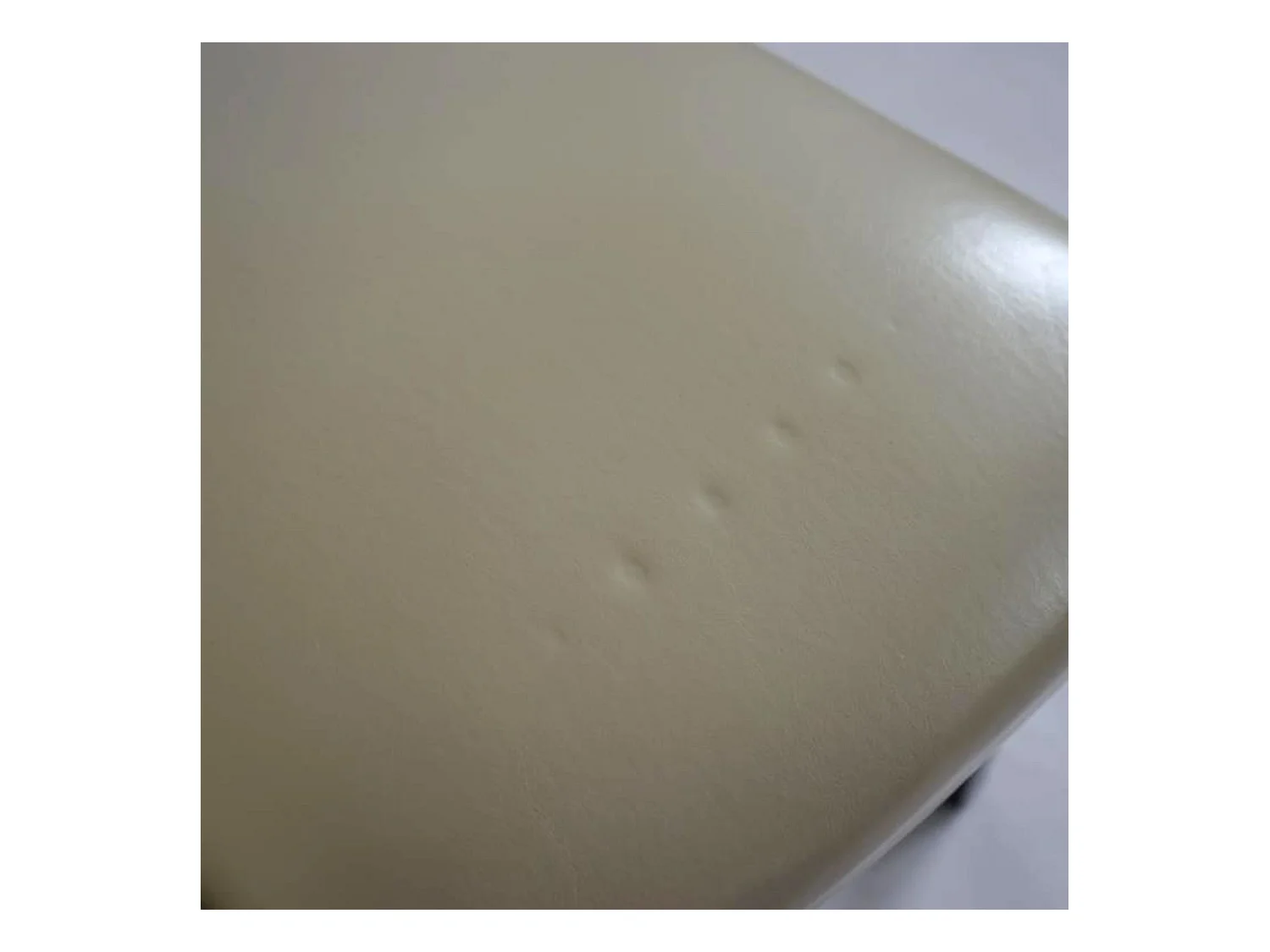 Set 2x sedie retrò eleganti Chesterfield ecopelle sala pranzo 62x50x93cm avorio piedi scuri