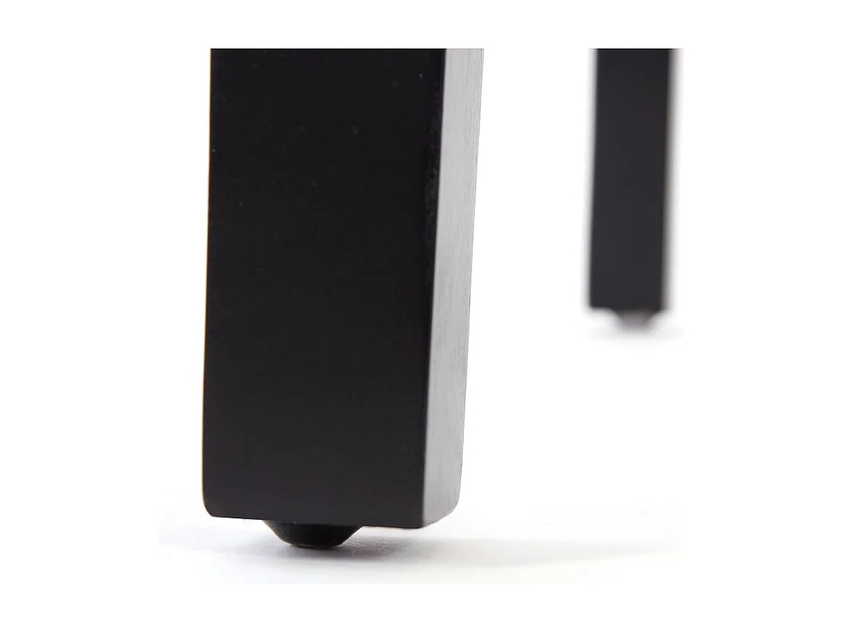 Chaise de salle à manger Littau (lot de 4),  simili-cuir, marron, pieds foncés