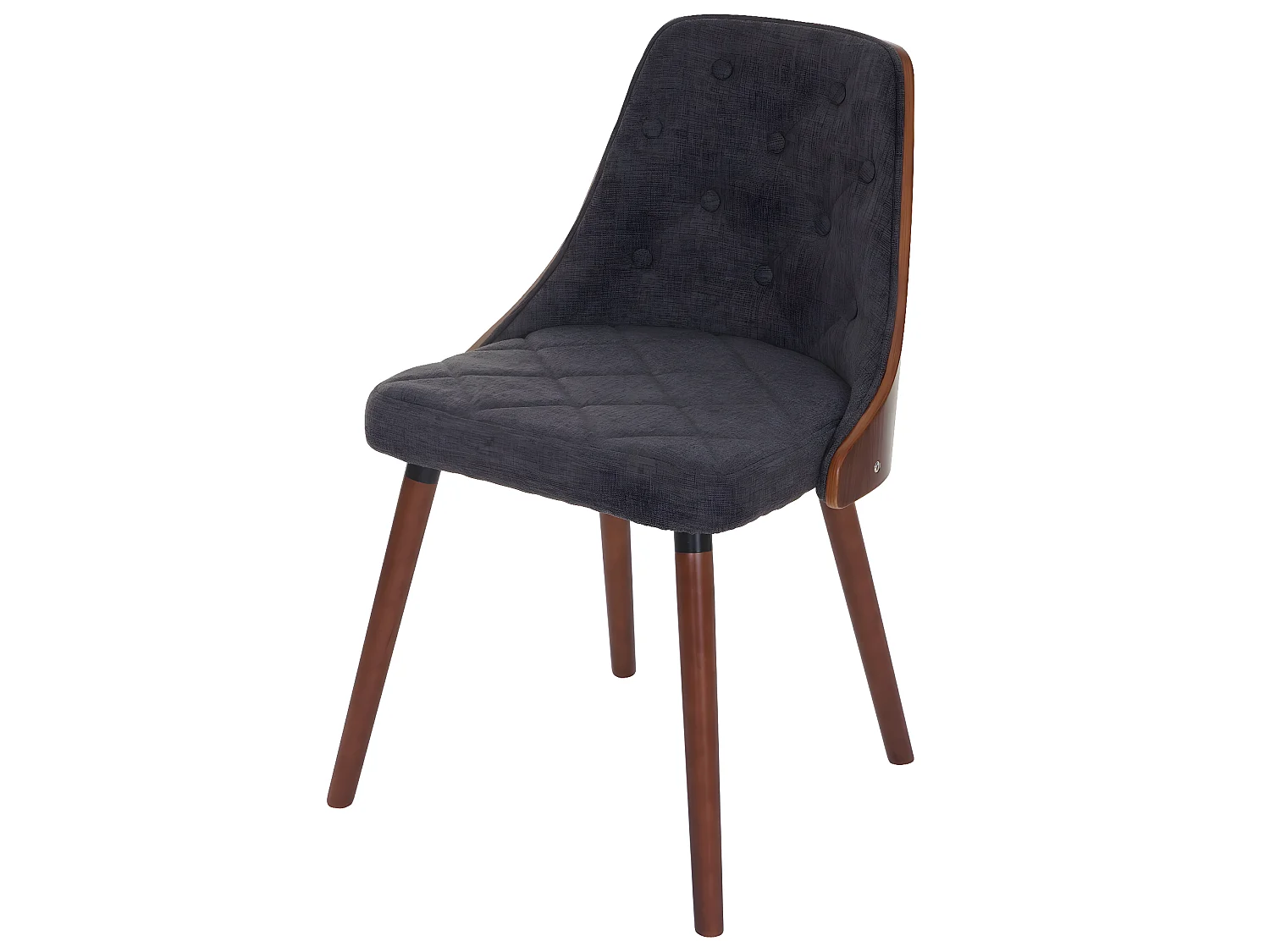 Chaise de salle à manger MCW-A75 (lot de 6),  tissu, gris