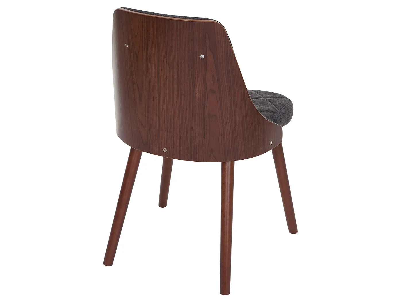 Krzesło do jadalni MCW-A75 (zestaw 6 sztuk),  tekstylny szary