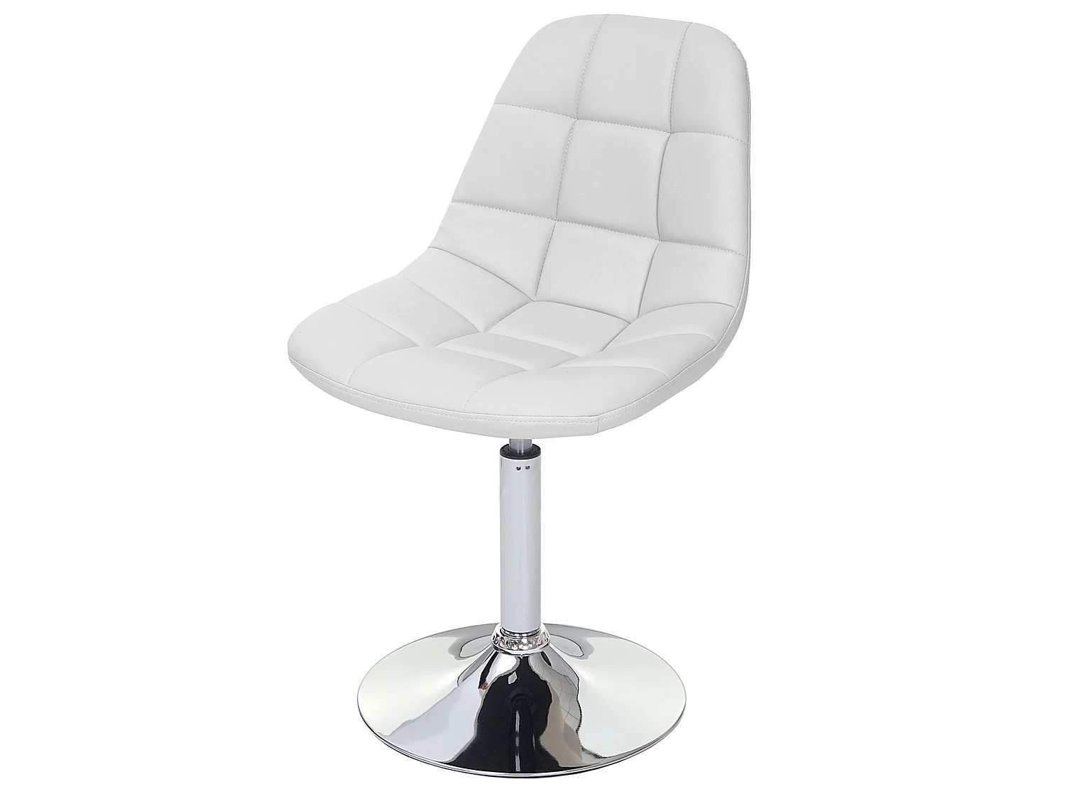 Chaise de salle à manger MCW-A60 (lot de 6),  similicuir blanc