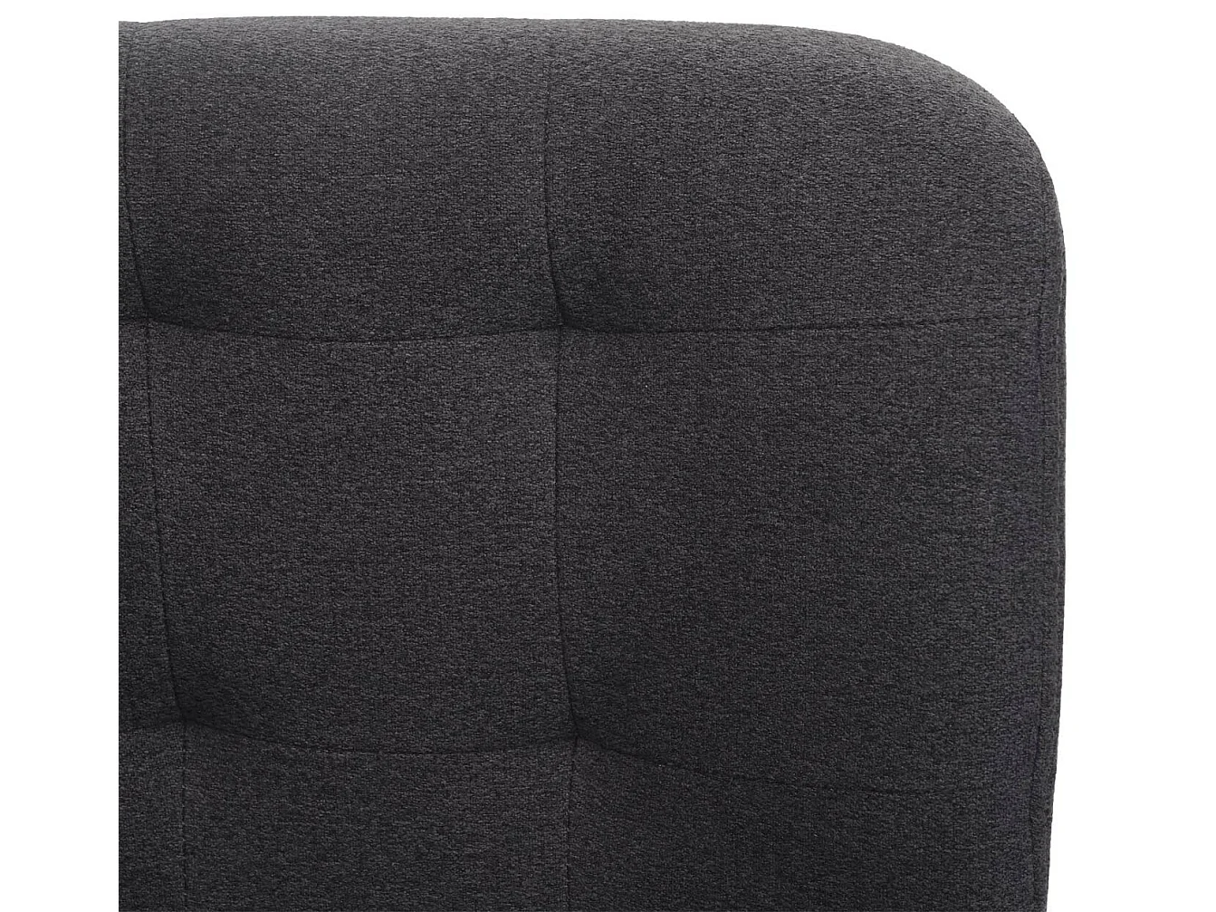 Chaise de salle à manger MCW-H42 (lot de 6),  tissu/textile gris foncé, pied noir