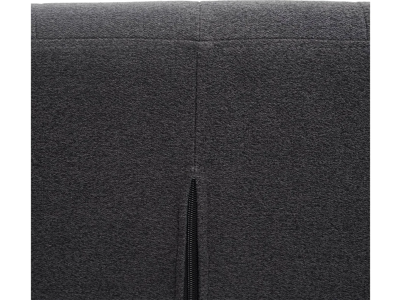 Eetkamerstoel MCW-H42 (set van 6),  stof/textiel donkergrijs, voet zwart