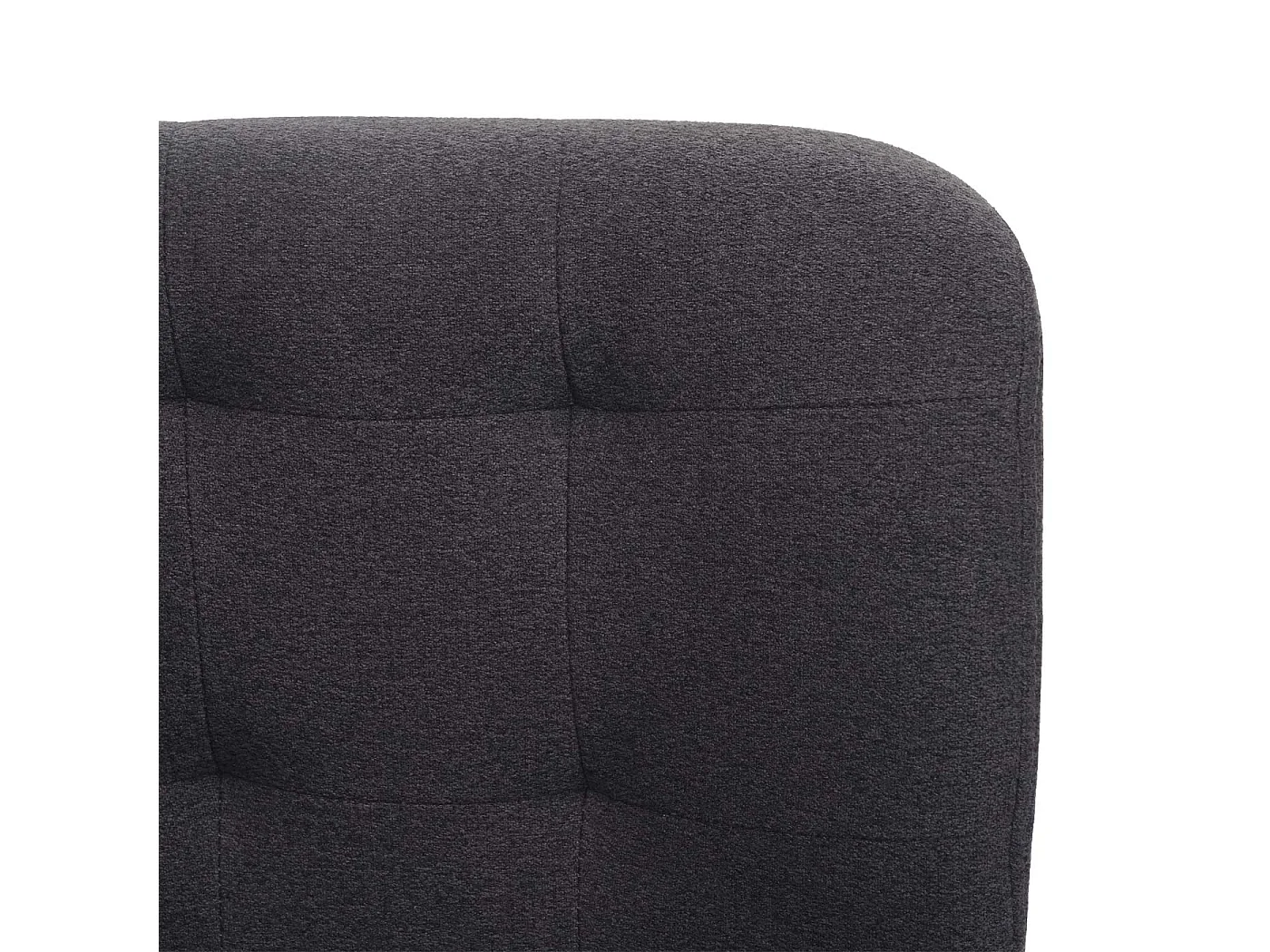 Chaise de salle à manger MCW-H42 (lot de 6),  tissu/textile gris foncé, pied noir