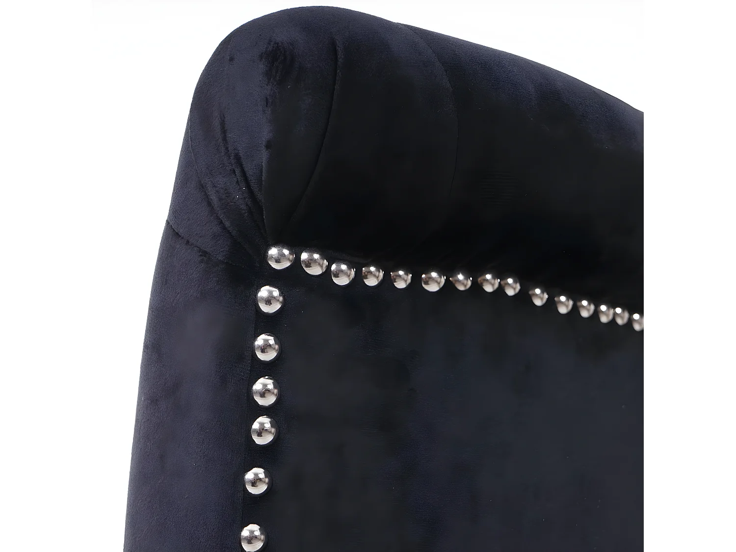 Eetkamerstoel MCW-D22 (set van 6),  zwart, goudkleurige poten