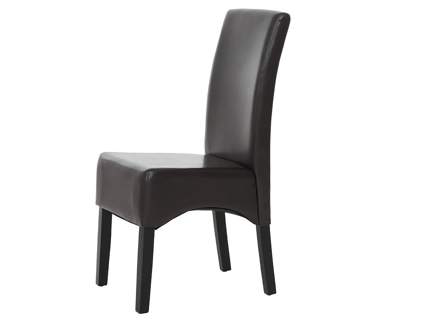 Silla de comedor Crotone (juego de 2),  marrón, con patas oscuras