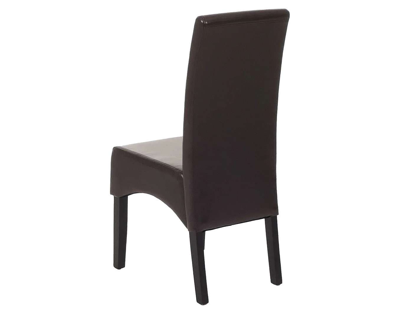 Silla de comedor Crotone (juego de 2),  marrón, con patas oscuras