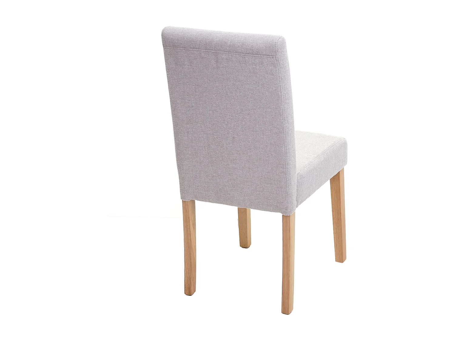 Silla de comedor Littau (juego de 6),  textil, crema-beige, patas claras