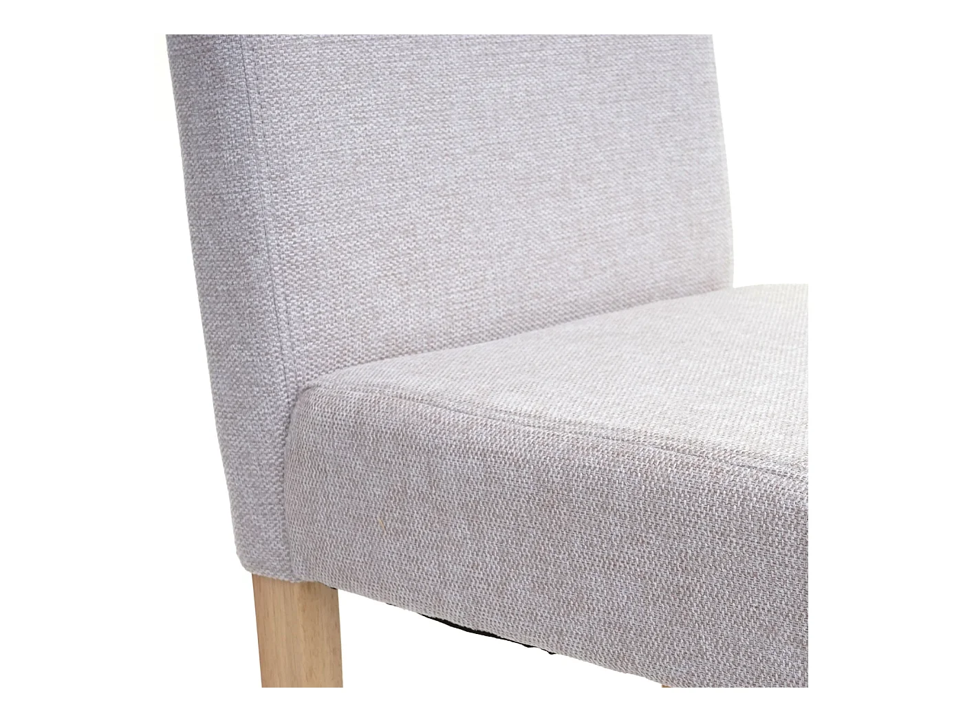 Chaise de salle à manger Littau (lot de 6),  textile, crème-beige, pieds clairs