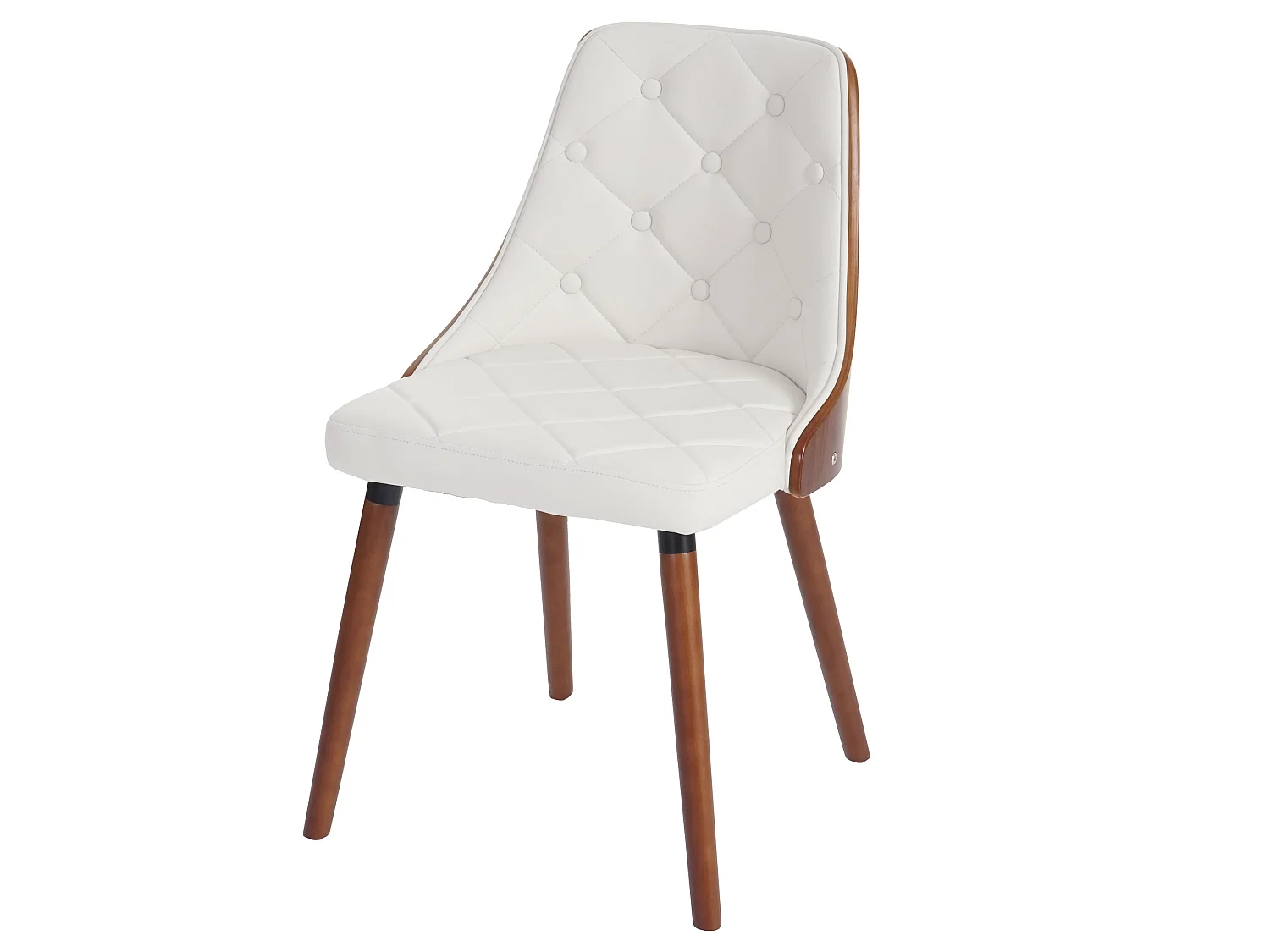 Chaise de salle à manger MCW-A75 (lot de 6),  similicuir blanc