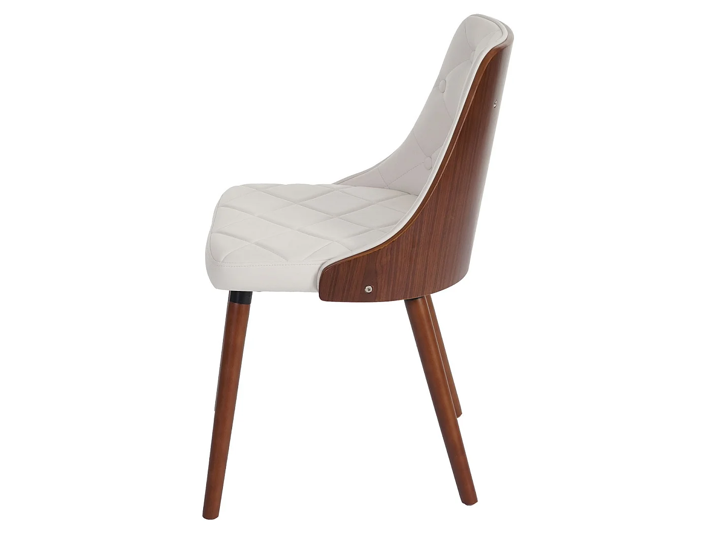 Chaise de salle à manger MCW-A75 (lot de 6),  similicuir blanc