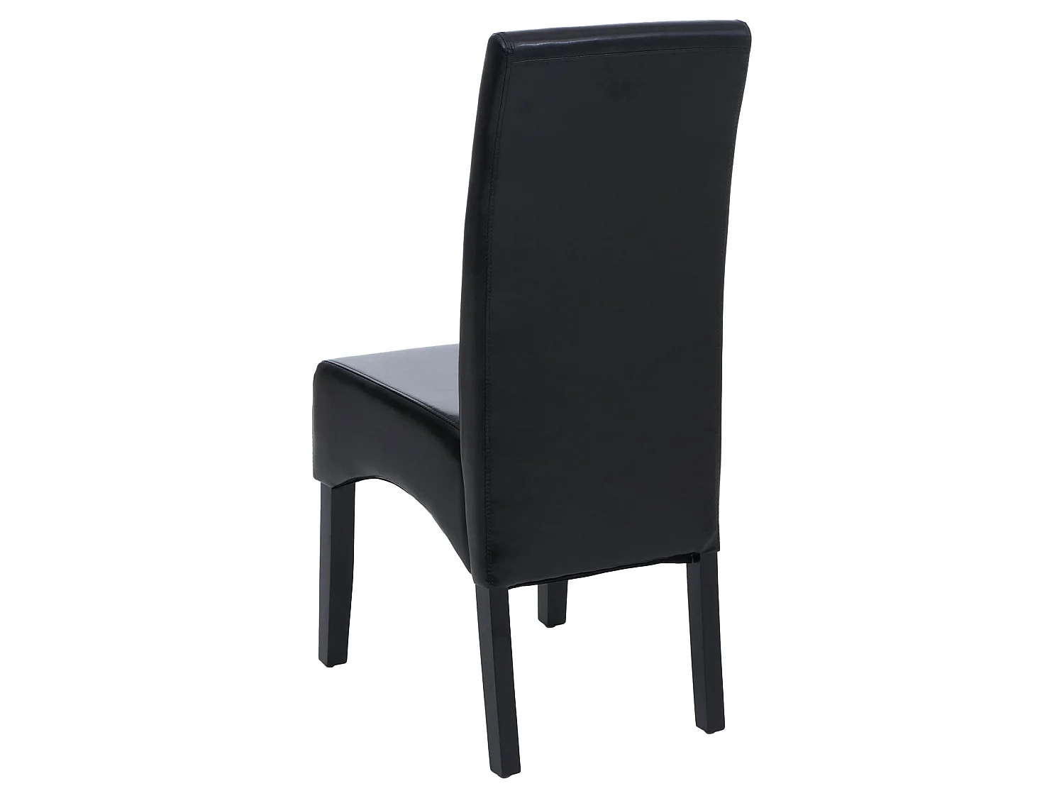 Esszimmerstuhl Crotone (2er-Set), Schwarz, dunkle Beine