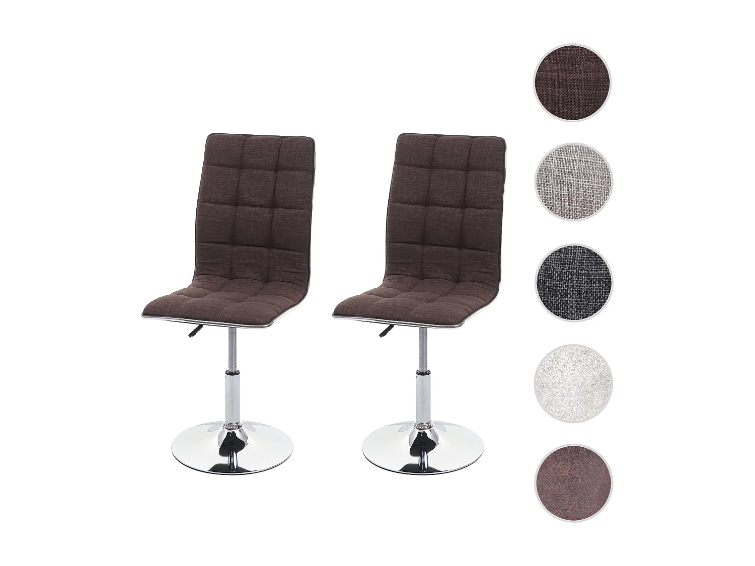 Dining chair MCW-C41 (set of 2),  brown