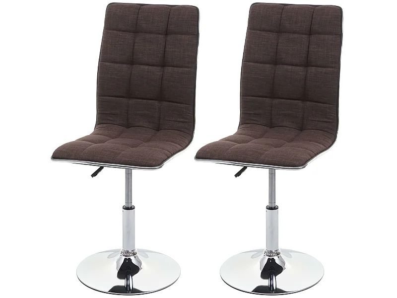Chaise de salle à manger MCW-C41 (lot de 2),  brun