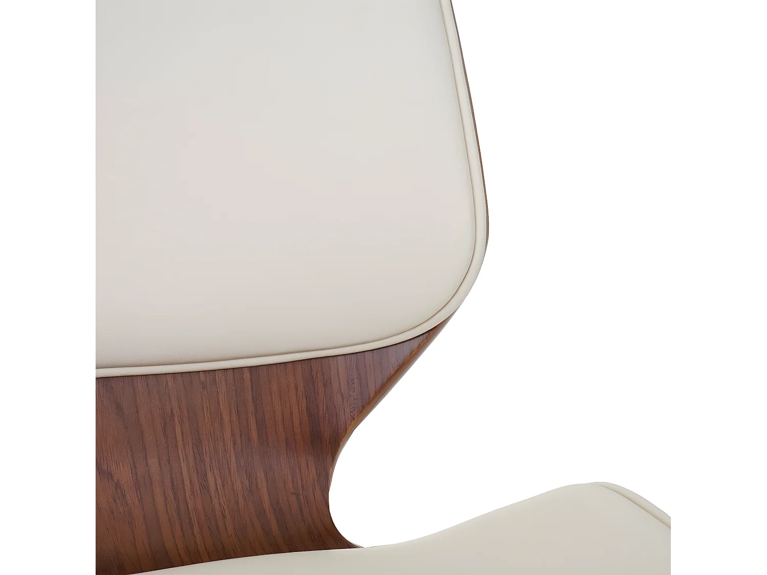 Chaise de salle à manger MCW-B16 (lot de 2),  similicuir crème