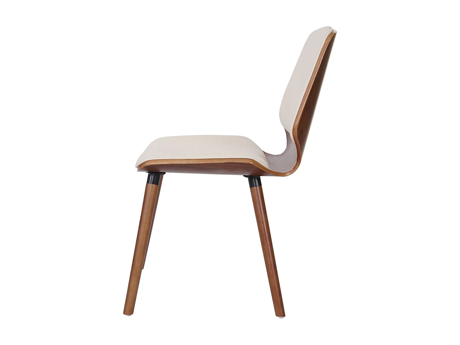 Eetkamerstoel MCW-B16 (set van 2),  kunstleer crème