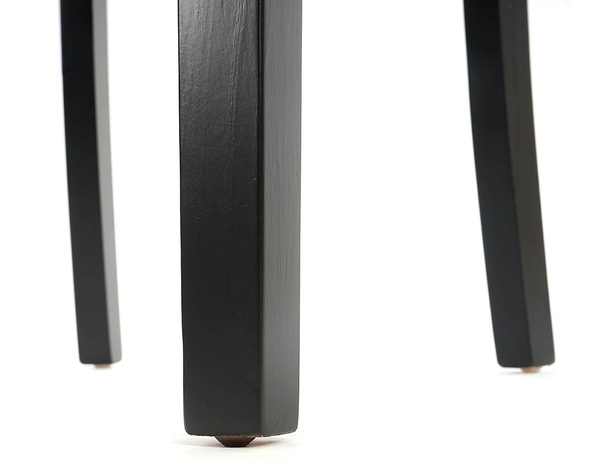 Eetkamerstoel Chesterfield Il (set van 2),  kunstleer, crème, donkere poten