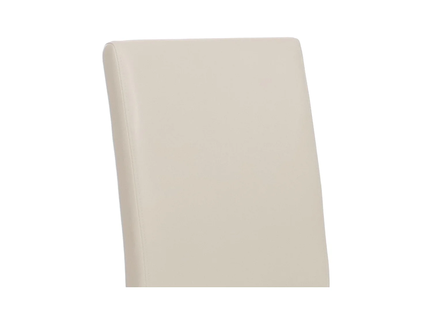 Chaise de salle à manger Littau (lot de 6),  cuir blanc, pieds clairs