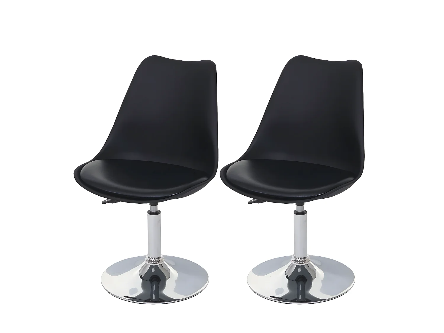 Chaise de salle à manger Vaasa T501 (lot de 2),  noir