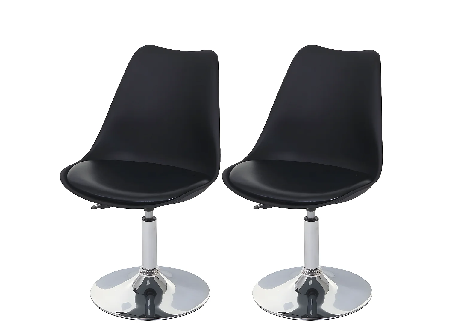 Chaise de salle à manger Vaasa T501 (lot de 2),  noir