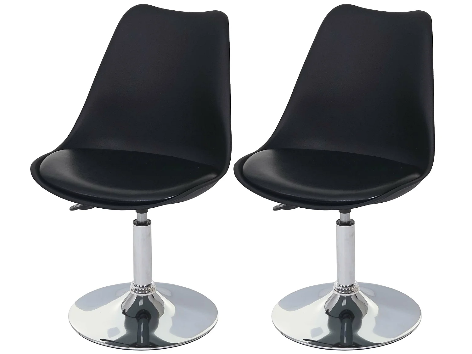 Chaise de salle à manger Vaasa T501 (lot de 2),  noir