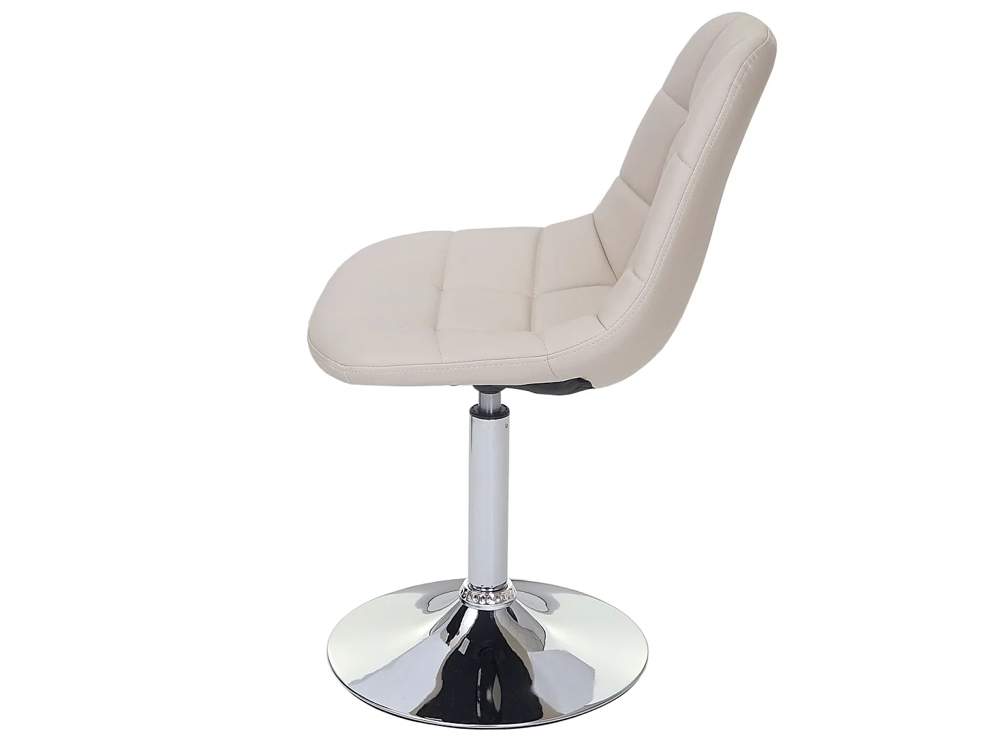 Silla de comedor MCW-A60 (juego de 6),  polipiel crema