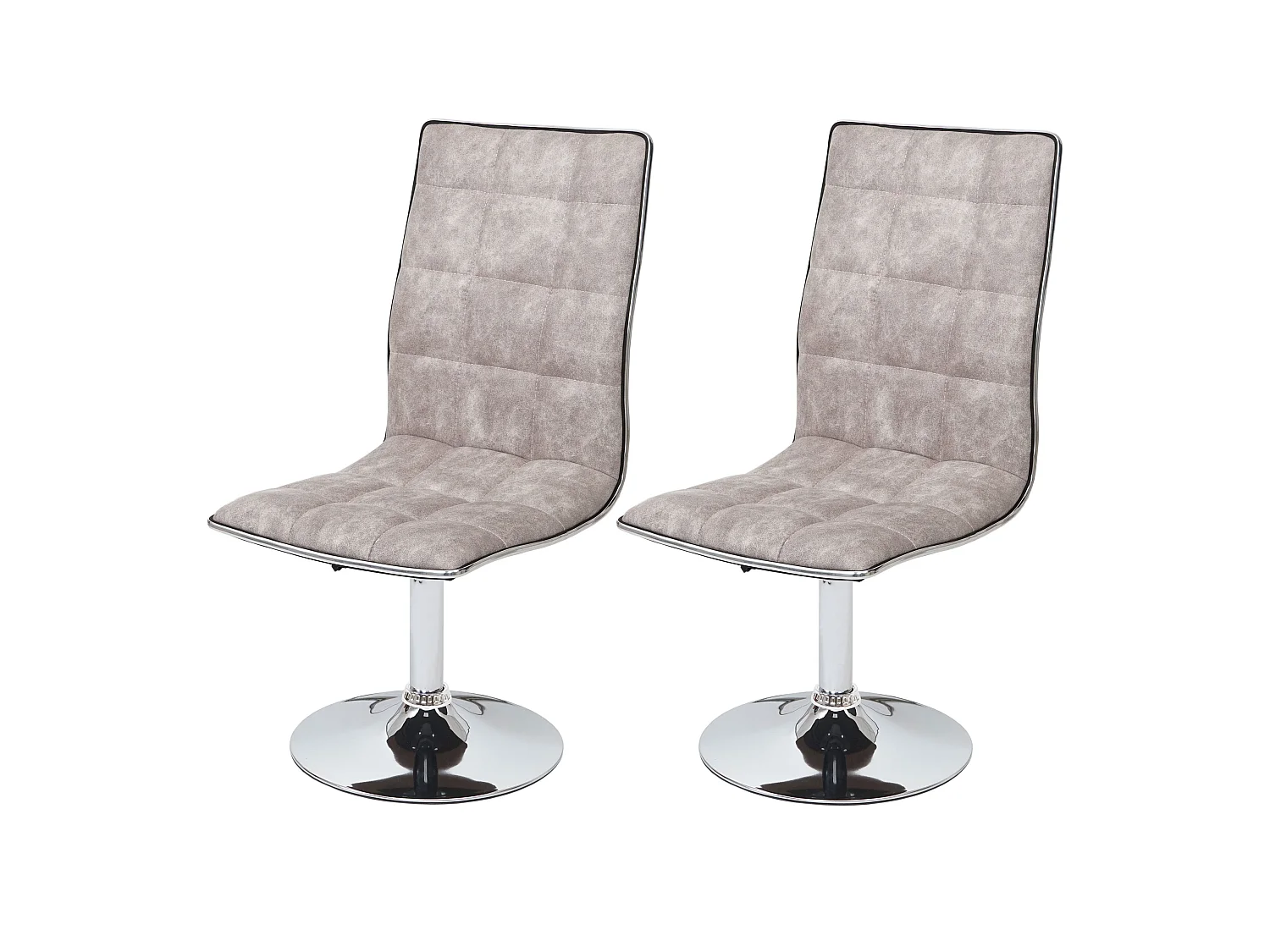 Chaise de salle à manger MCW-C41 (lot de 2),  vintage gris silex