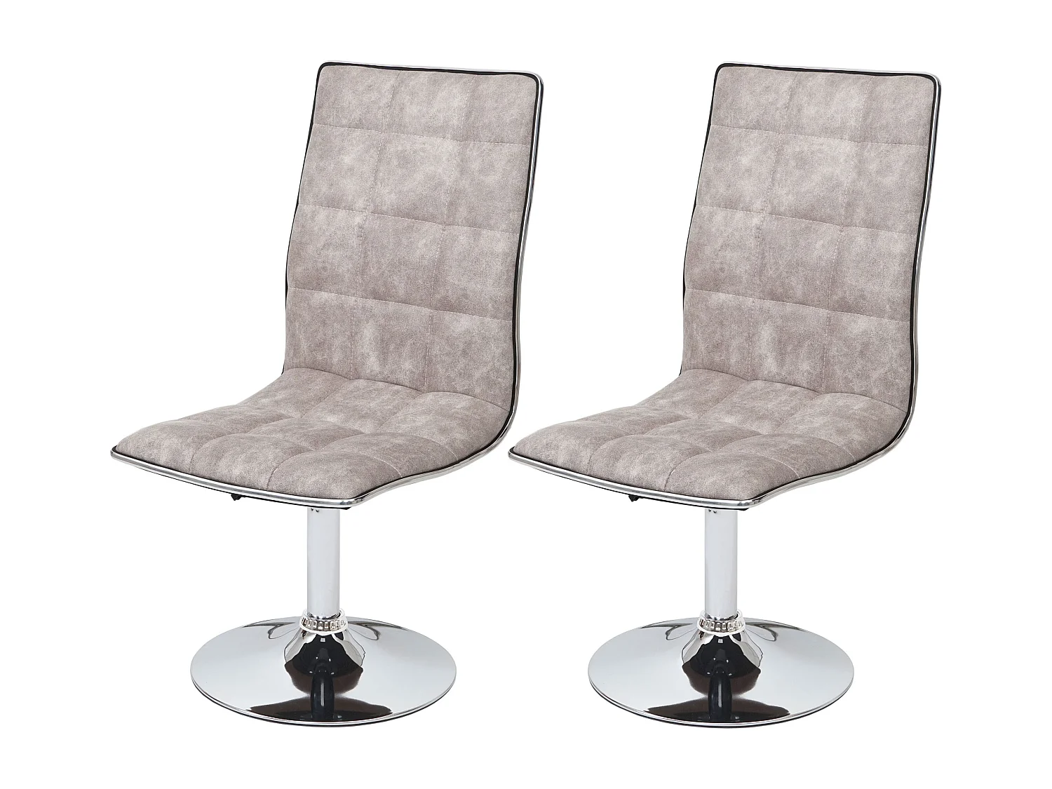 Chaise de salle à manger MCW-C41 (lot de 2),  vintage gris silex