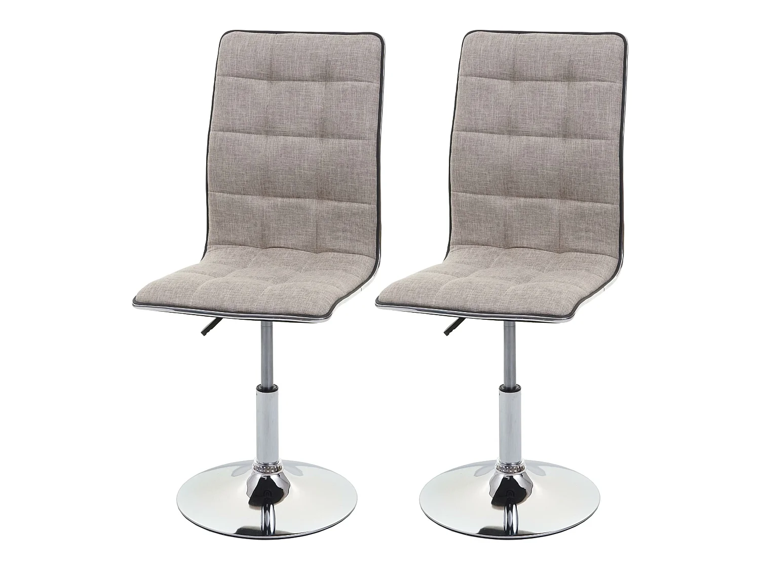 Chaise de salle à manger MCW-C41 (lot de 2),  gris crème
