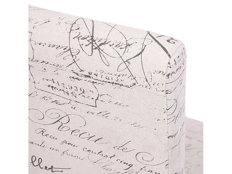 Chaise de salle à manger Littau (lot de 6),  tissu words fabric, pieds clairs