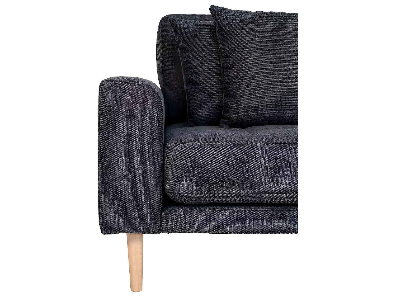 Lido bank , loungebank rechts gericht met 4 kussens donkergrijs.