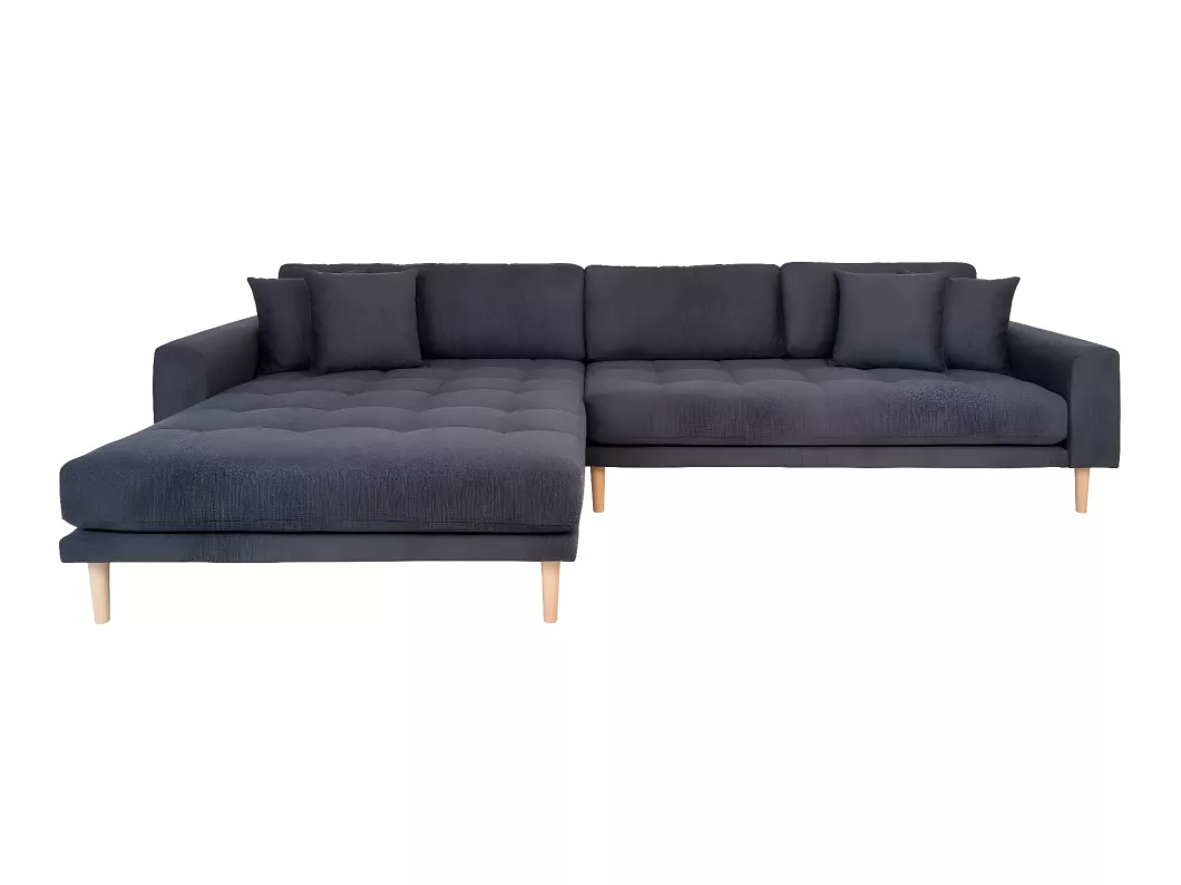 Kauf Unique Lido Sofa , Loungesofa links gewendet mit 4 Kissen dunkelgrau