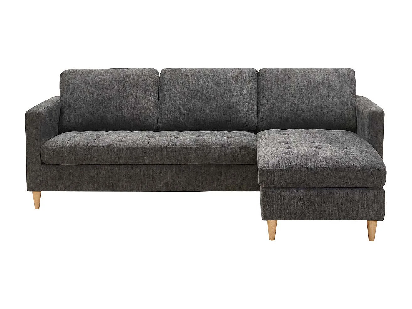 Firenze canapé chaise longue gris foncé.