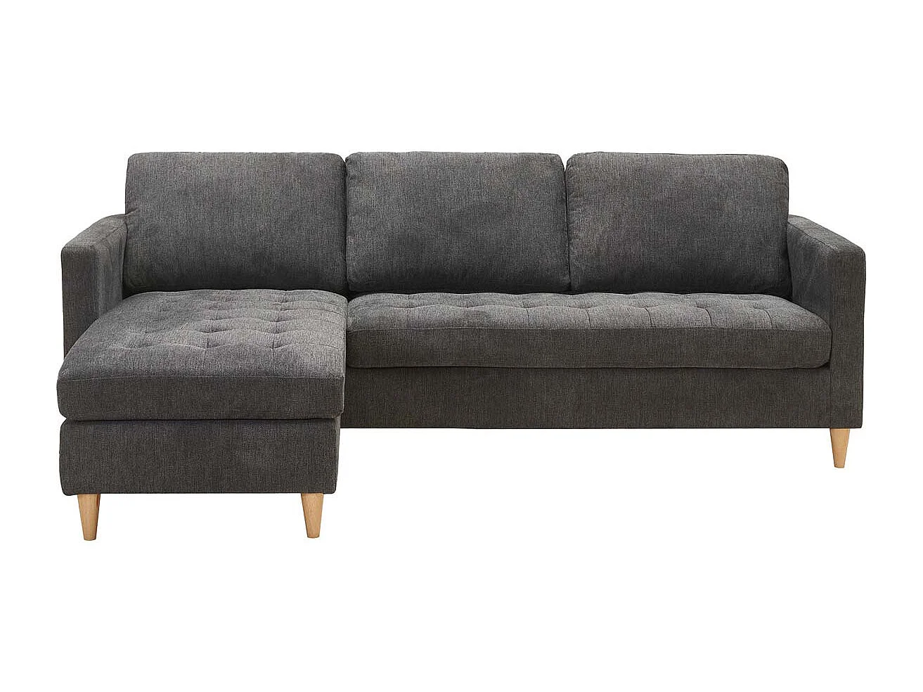 Firenze canapé chaise longue gris foncé.