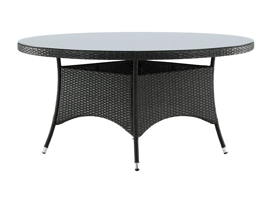 Table de Jardin Ronde "Volta" 150cm Noir