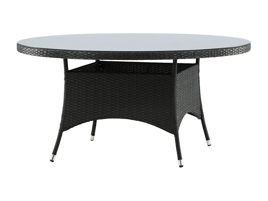 Table de Jardin Ronde "Volta" 150cm Noir