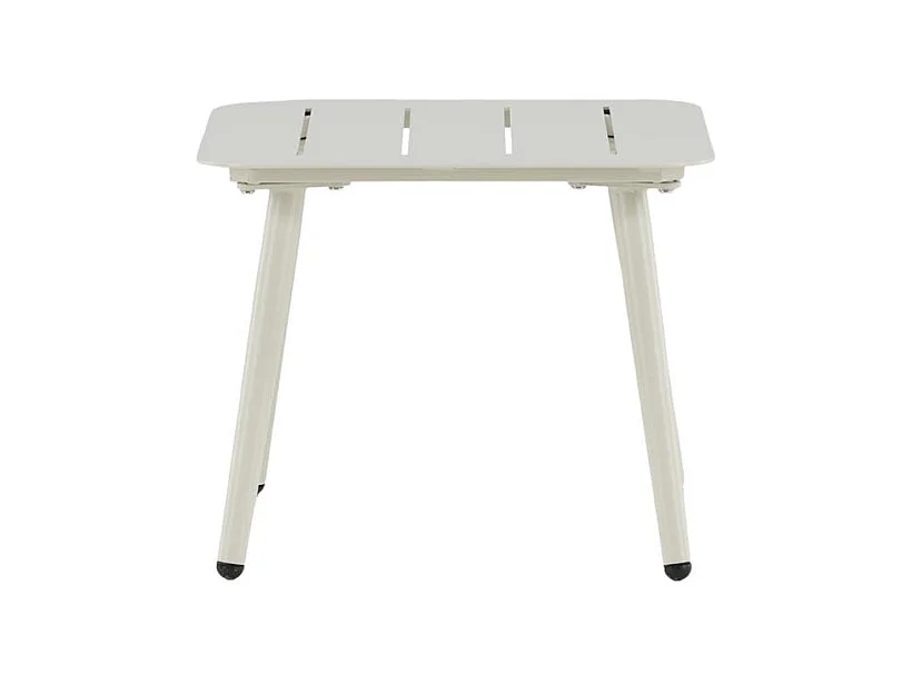Table d'Appoint de Jardin Carrée "Lina" 40cm Beige