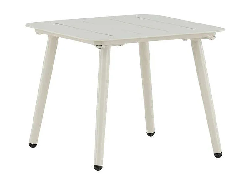 Table d'Appoint de Jardin Carrée "Lina" 40cm Beige