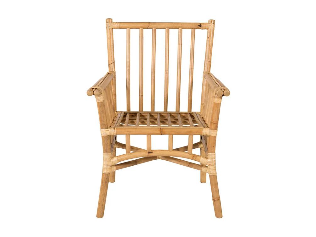 Chaise de Jardin Avec Accoudoirs "Cane" 92cm Naturel