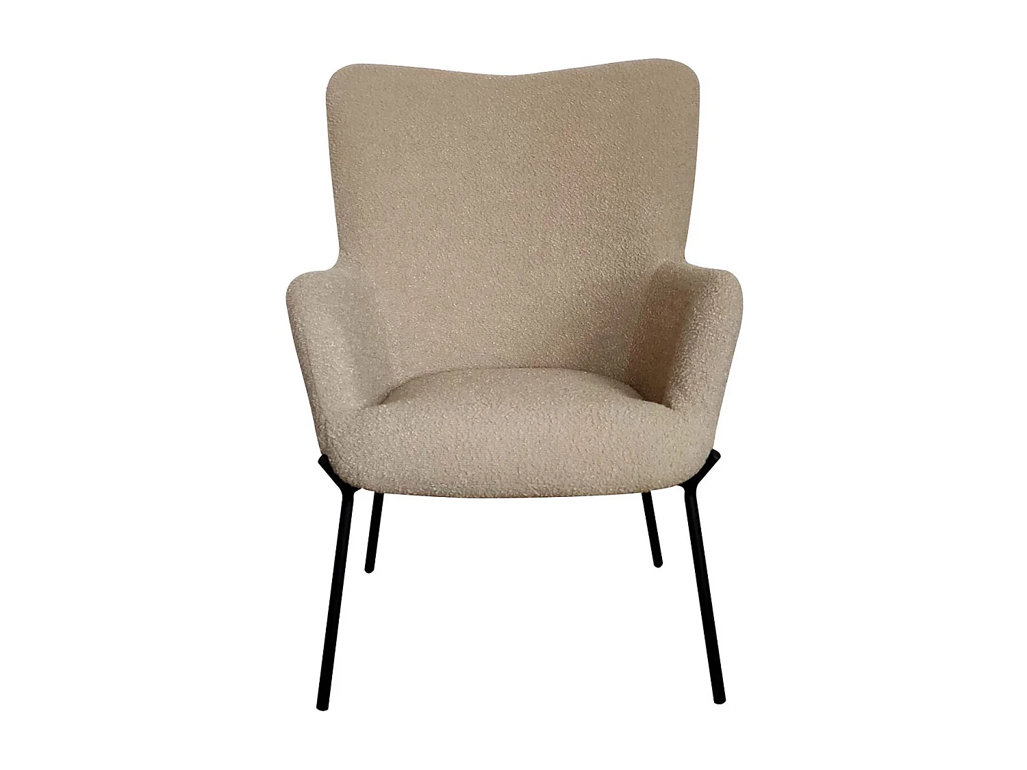 Glasgow fauteuil bouclé marron.